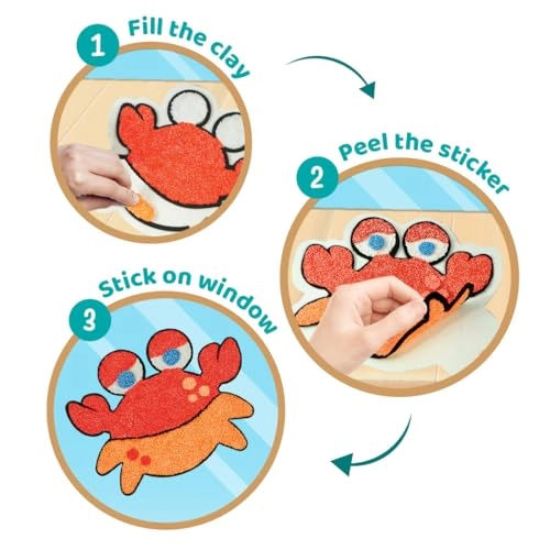 Aqua World - Clay Stickers Kit 9 pcs 3+ years