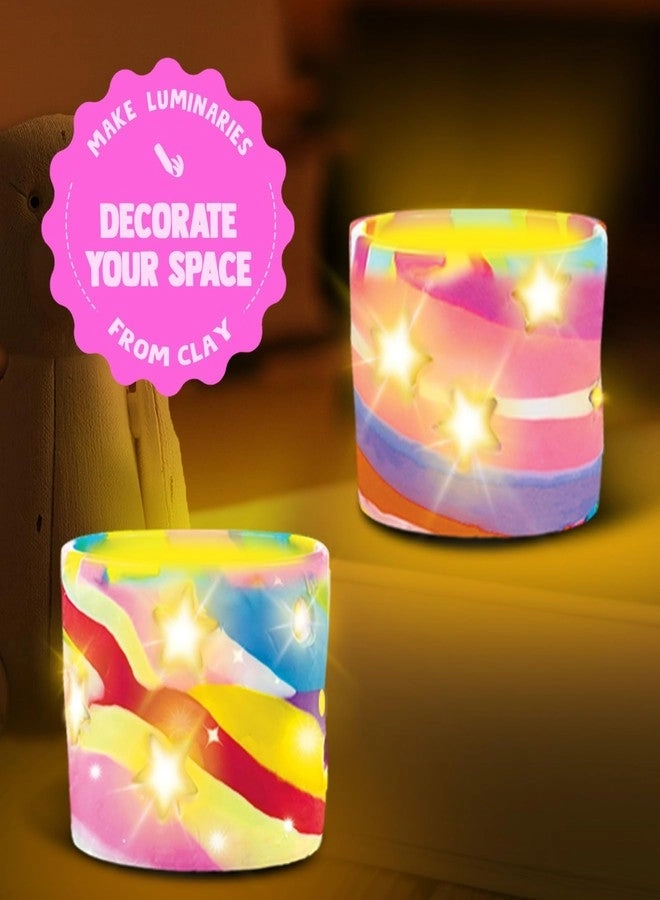 Make Your Own Clay Luminaries