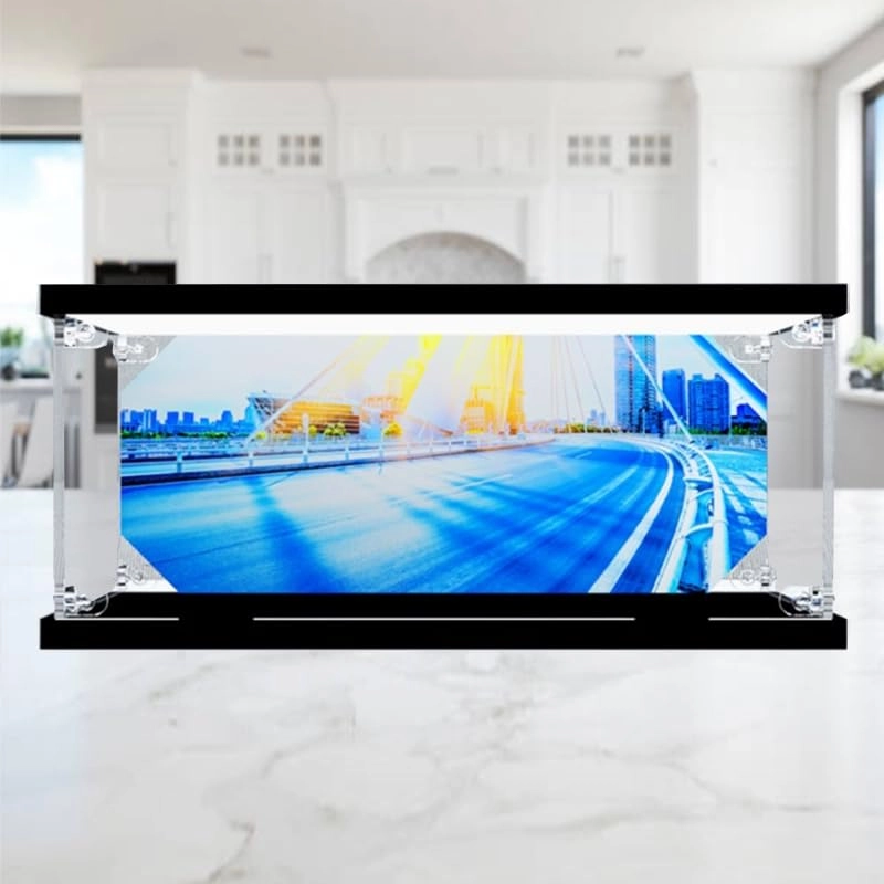 Clear Acrylic Display Case - Lego Creator 76909 Mercedes-AMG F1 W12 E Performance & Mercedes-AMG Project One