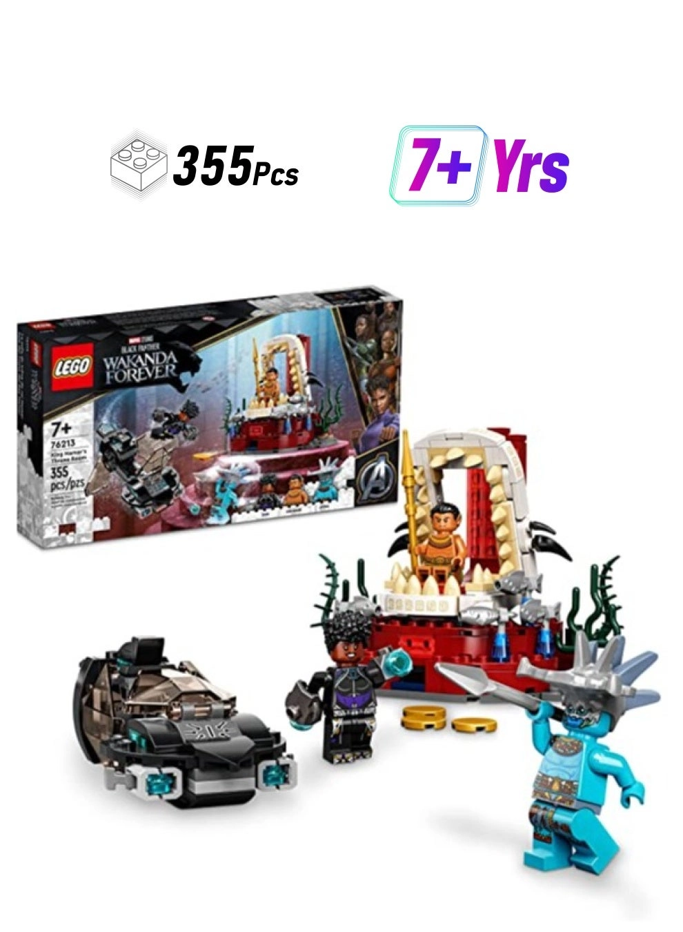 LEGO King Namor's Throne Room 76213 - Marvel 355 pcs