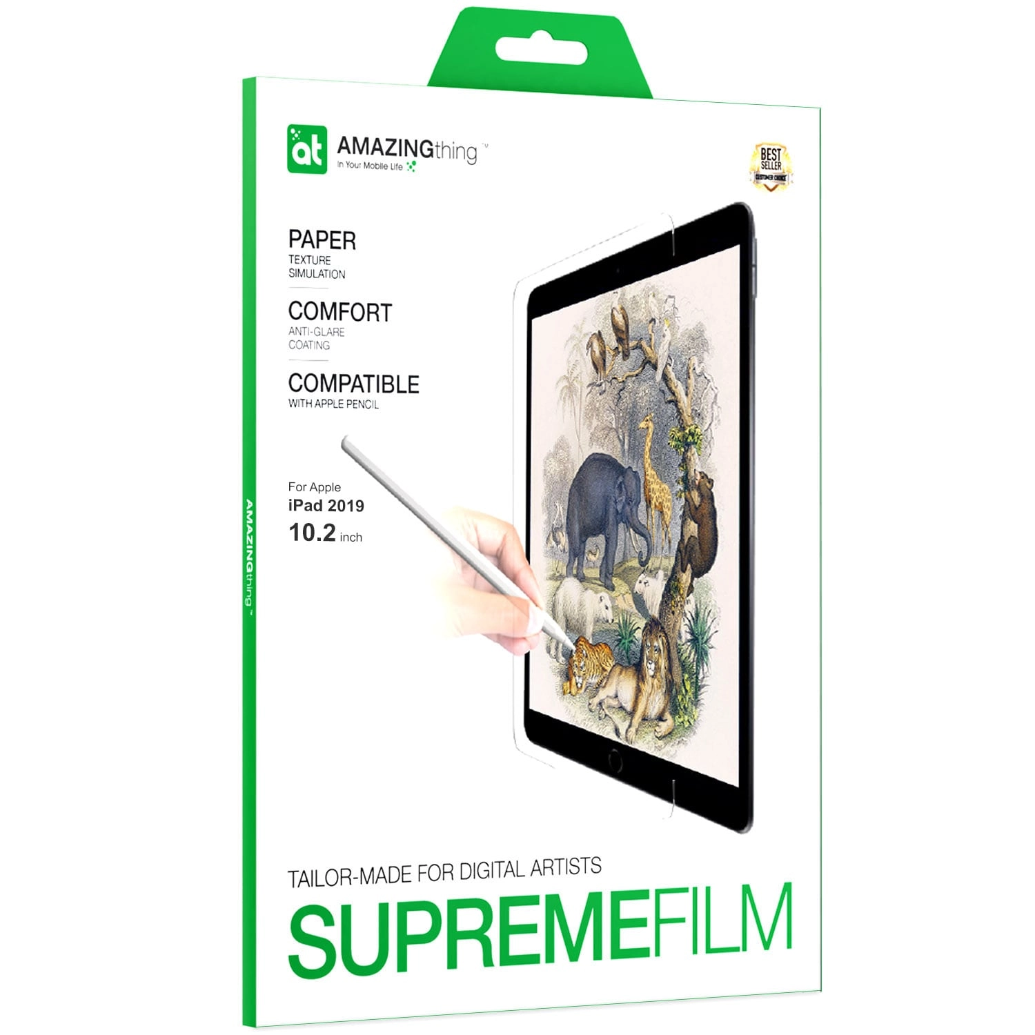 CasePro Paper-Like Screen Protector for Apple iPad 10.2 (2019)
