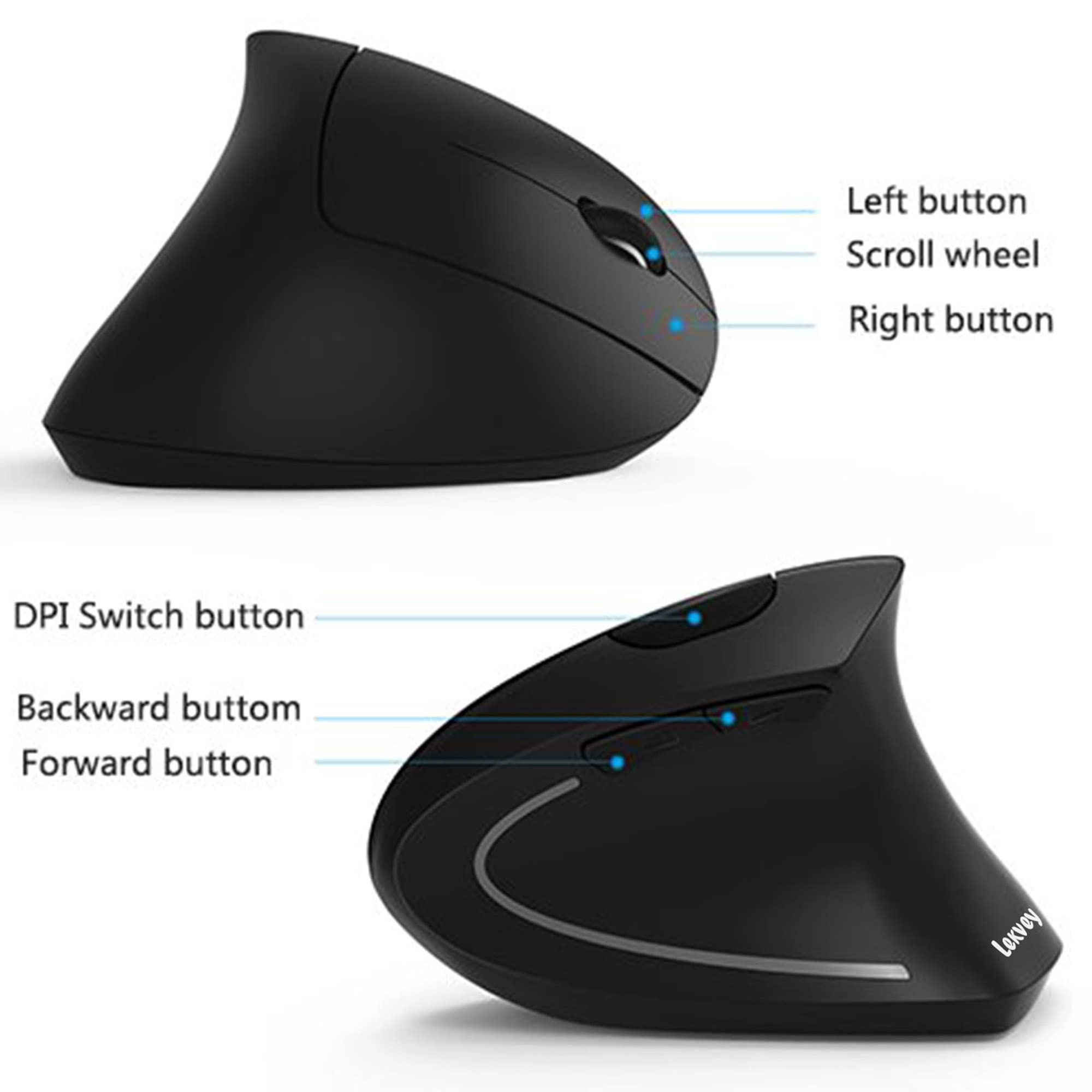 Ergonomic Vertical Mouse - Wireless