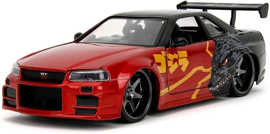 Jada Godzilla 2002 Nissan Skyline GT-R - 1:24