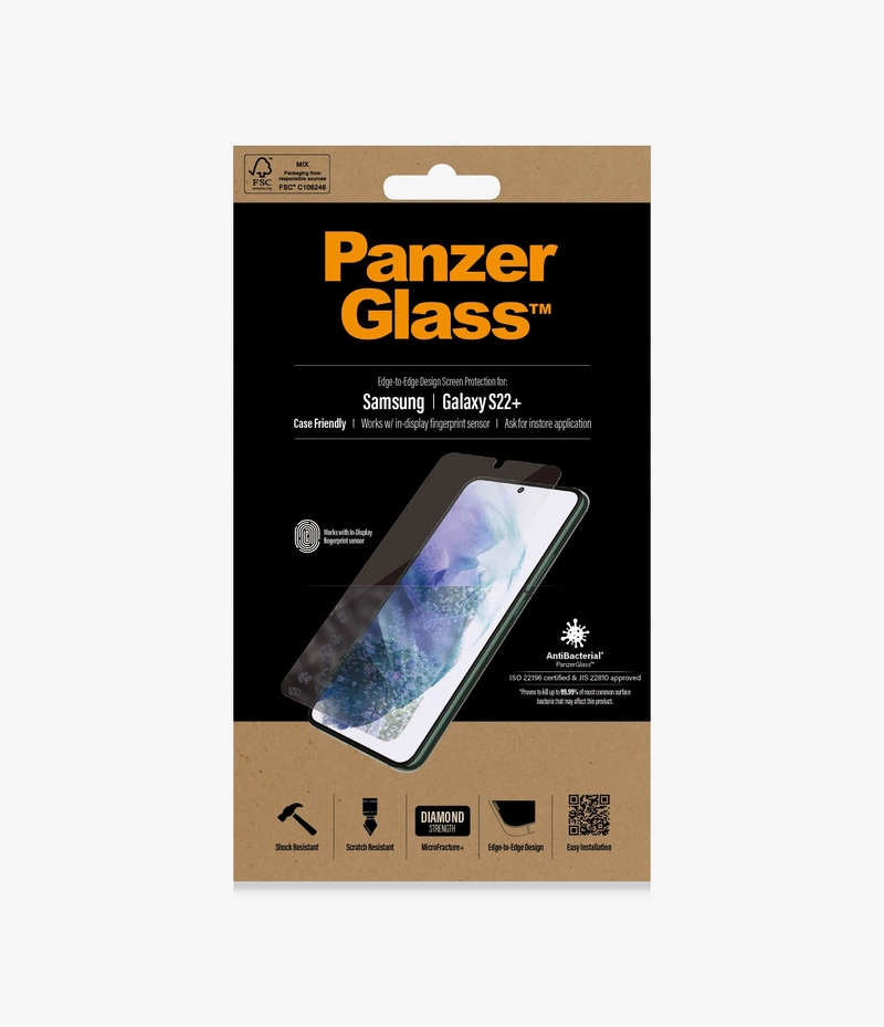 Clear Tempered Glass Screen Protector for Samsung Galaxy S22+