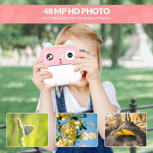 Instant Camera - 2 in 1 35GB TF Card 2.4 Inch Color Screen