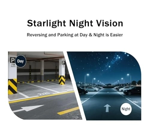 Intelligent Dynamic Trajectory Car Rear View Camera - Night Vision Wire 4K AHD 1080P