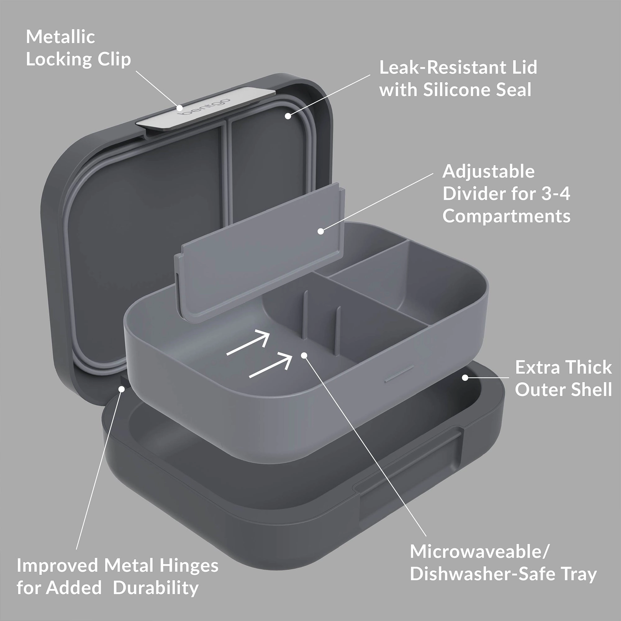Modern - Dark Grey 850ml