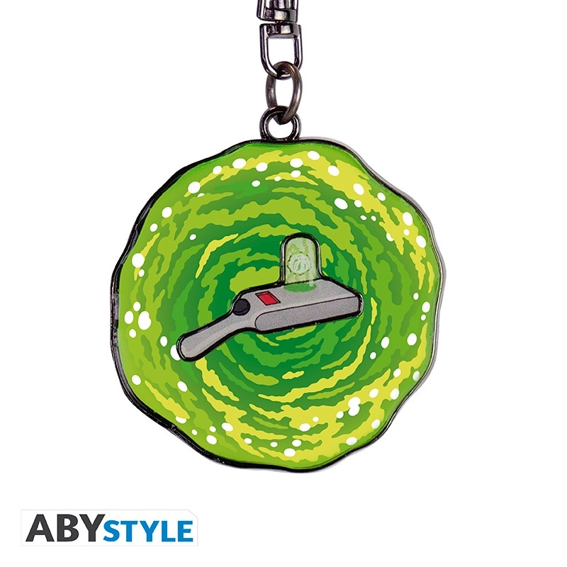 Rick And Morty - Moving Keychain Portal Gun