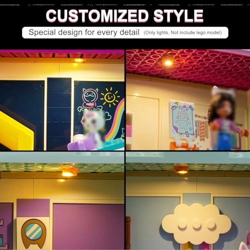 LED Lighting Kit for LEGO Gabby's Dollhouse 10788 - Plastic 1