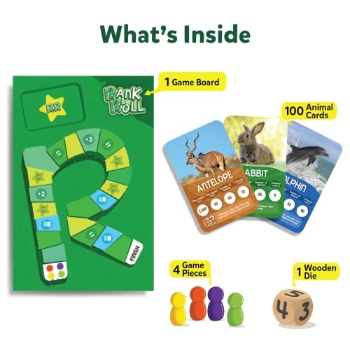 Rank & Roll: Animals - Card & Board Game