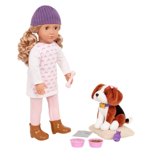Ember & Elsie Doll - 18-inch 6-inch Beagle plush