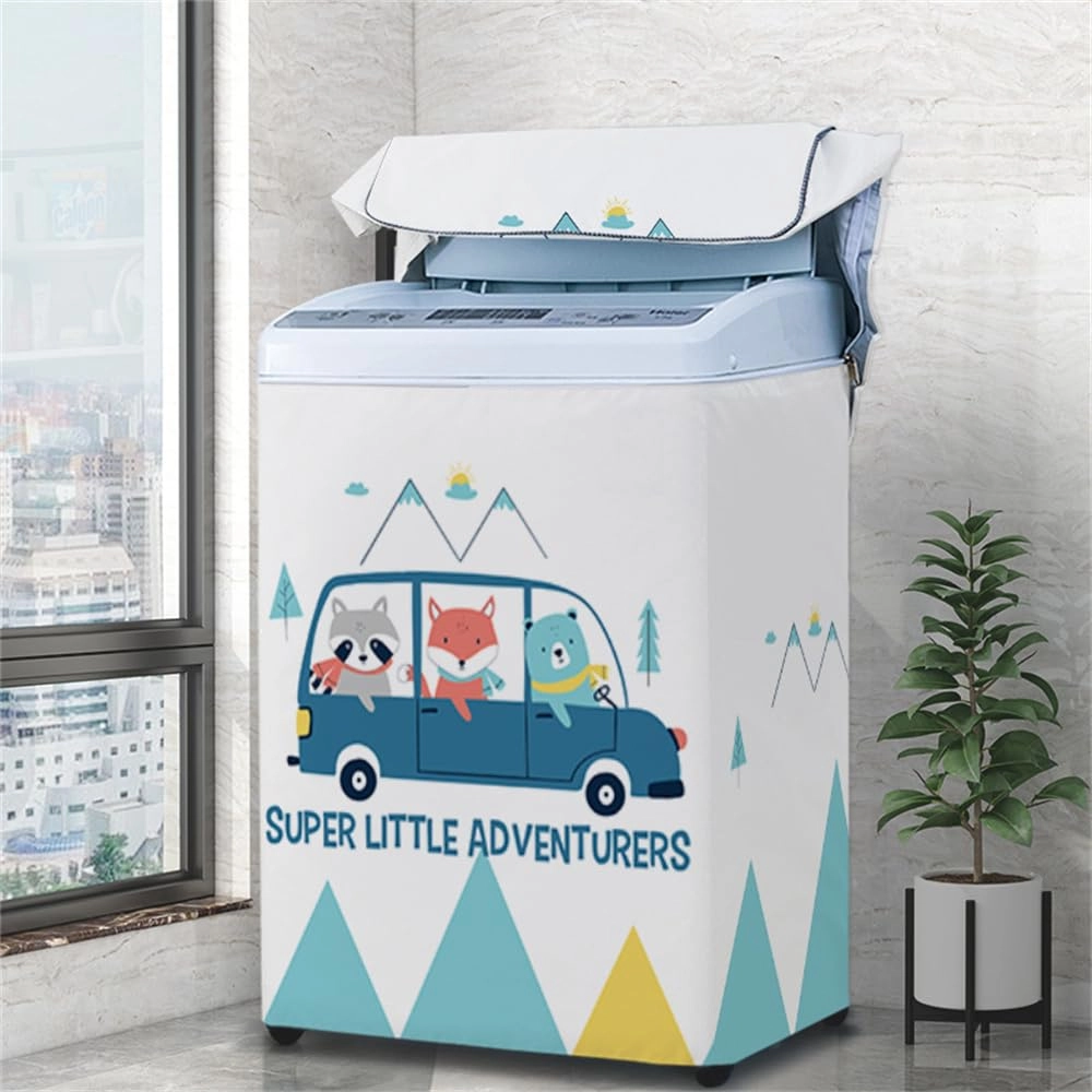Washing Machine Cover - XL Balloon Blue Water Resistant