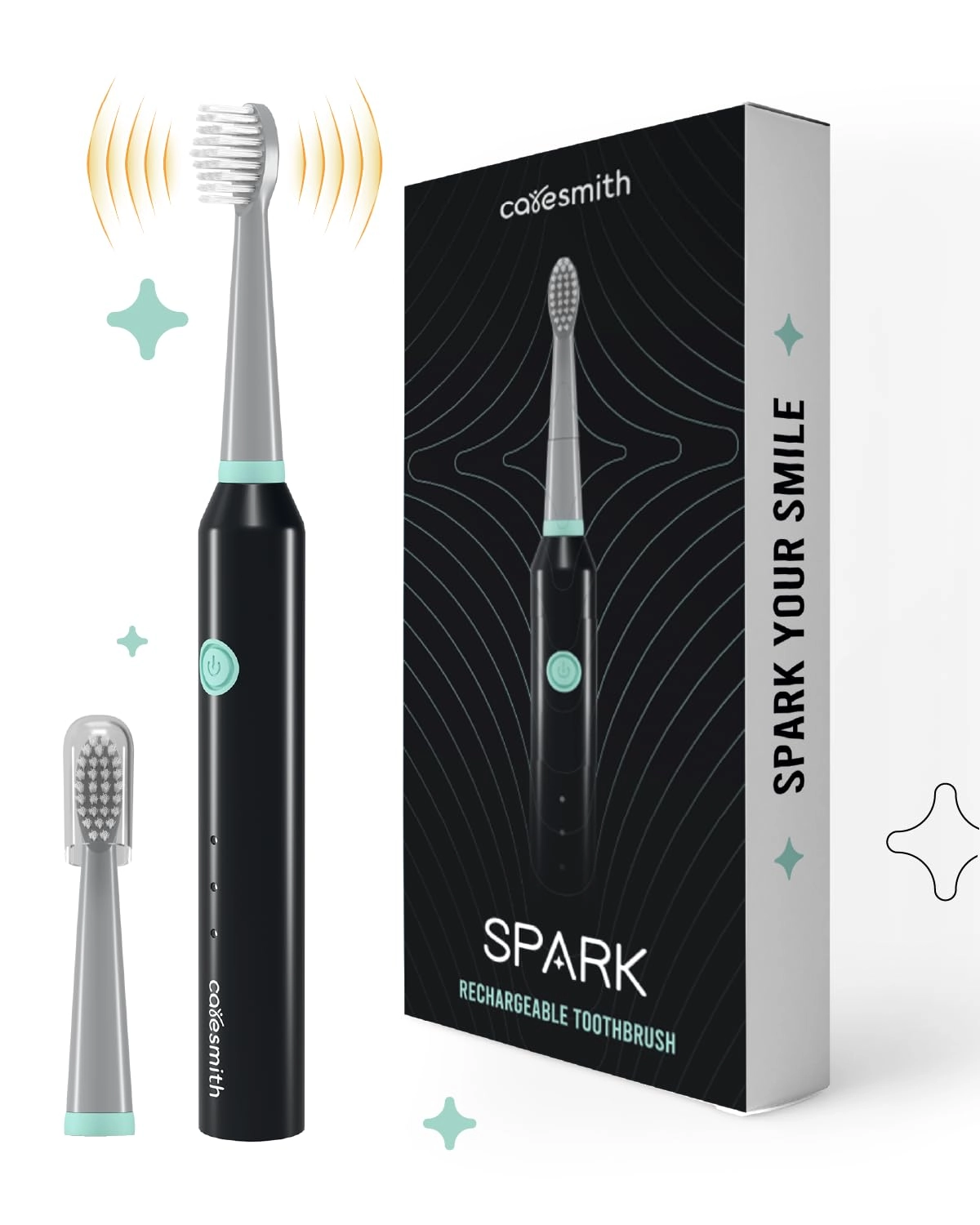 SPARK - Rechargeable 2 Brush Heads 5 Modes