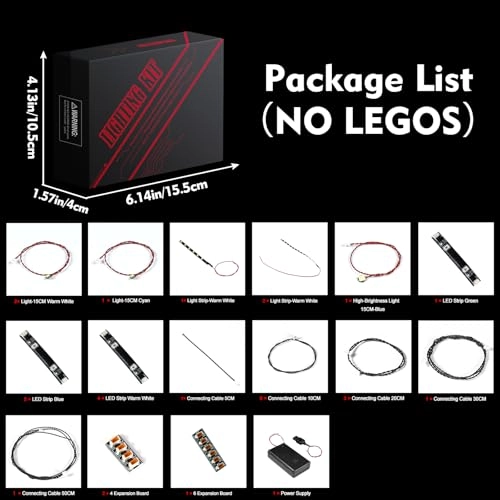 LED Lighting - Compatible with Lego Hogwarts Castle and Grounds 76419 Light Kit New RC Version