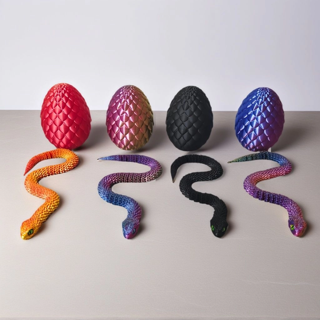 Generic Pineapple Snake Egg Articulated Doll - 8 yr(s) 8 piece(s)
