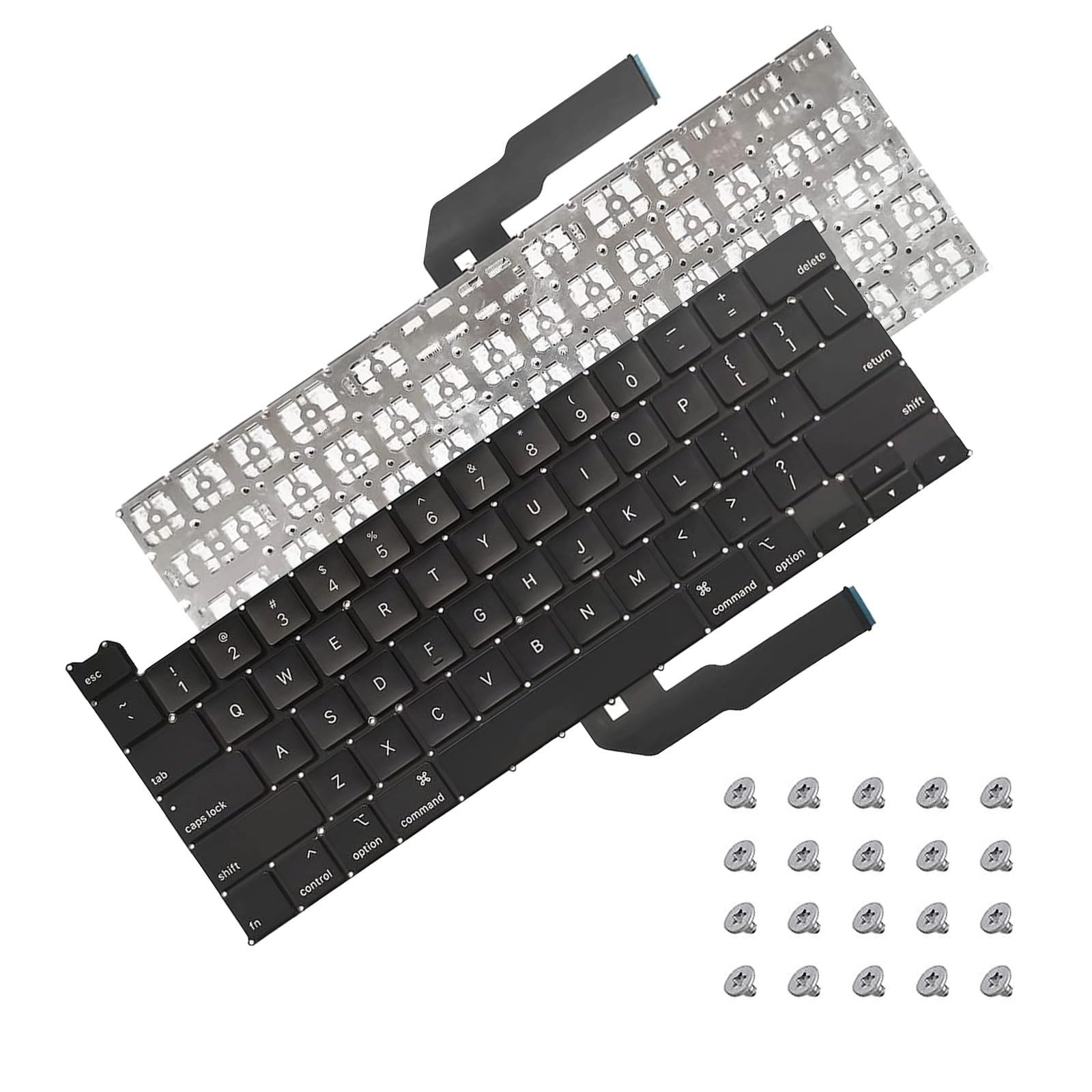 Nockchawon Keyboard - US English + Flex Cable + Keyboard Screws - 20x