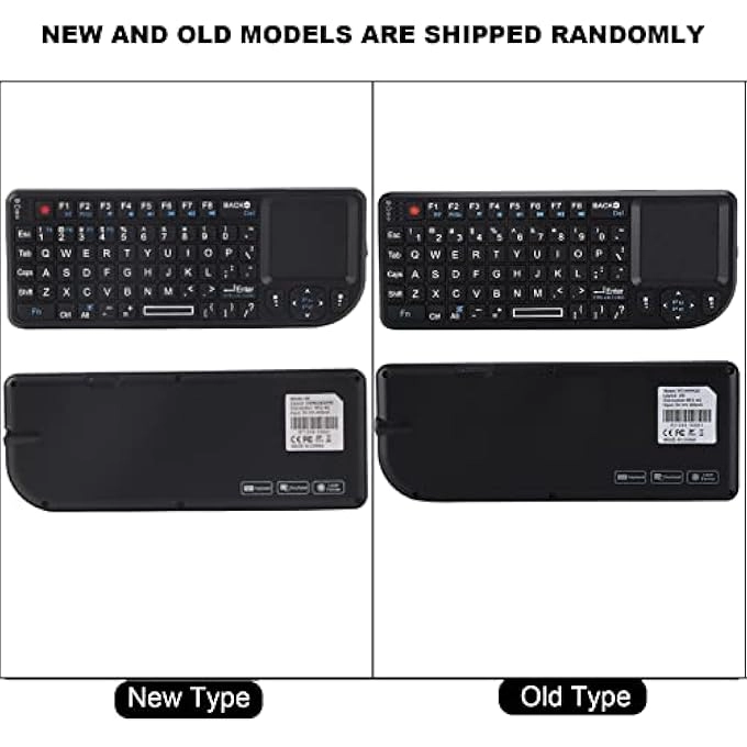 WIRELESS MINI KEYBOARD - 2.4GHz touchpad US layout rechargeable