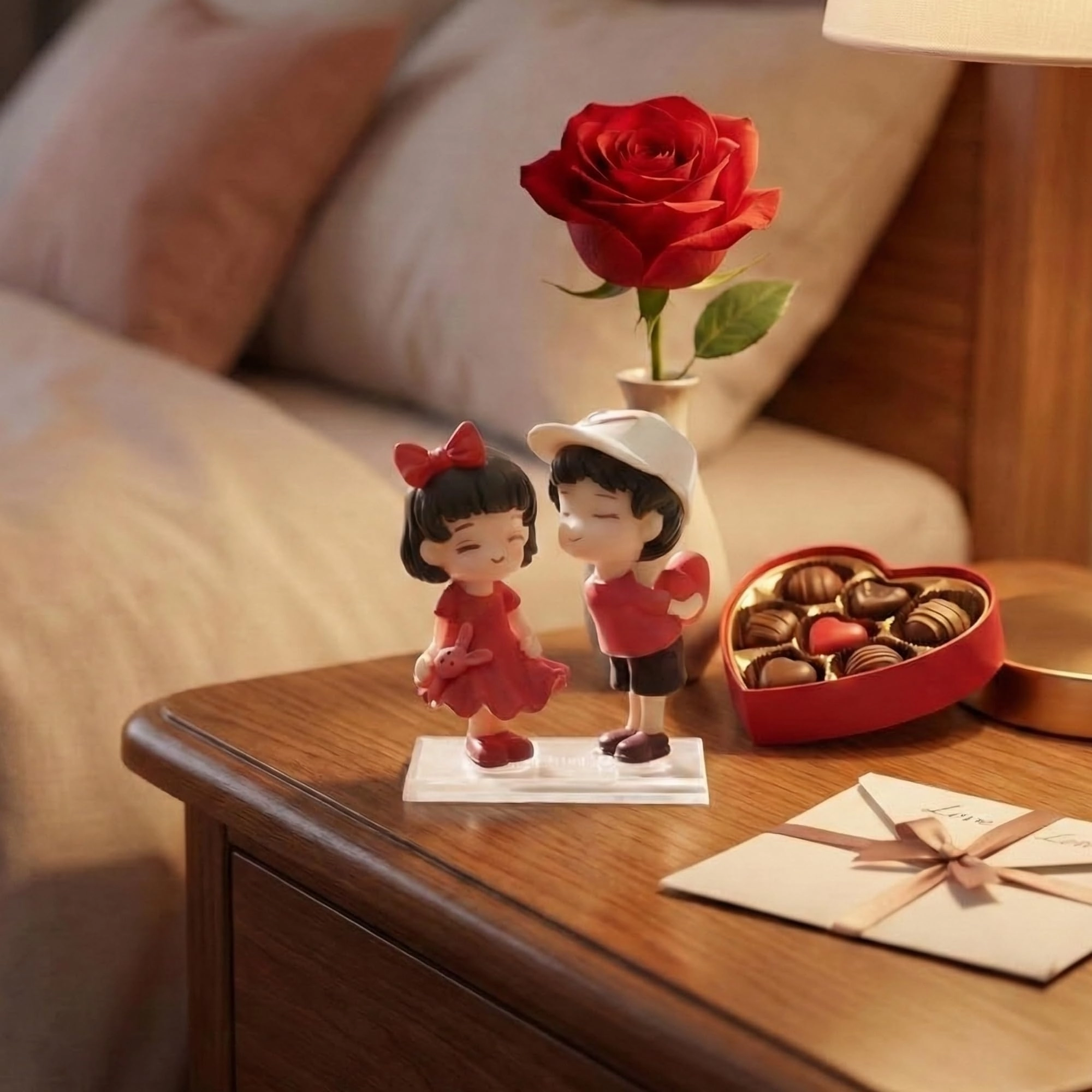 Eunoia Crafts India Private Limited, Eunoia Crafts India Private Limited,Warehouse No.1, Jaat colony, khasra no 1660 ,Bhakrota ,Jaipur, RJ, IN, 302026 Cute Couple Miniature Showpiece - Resin