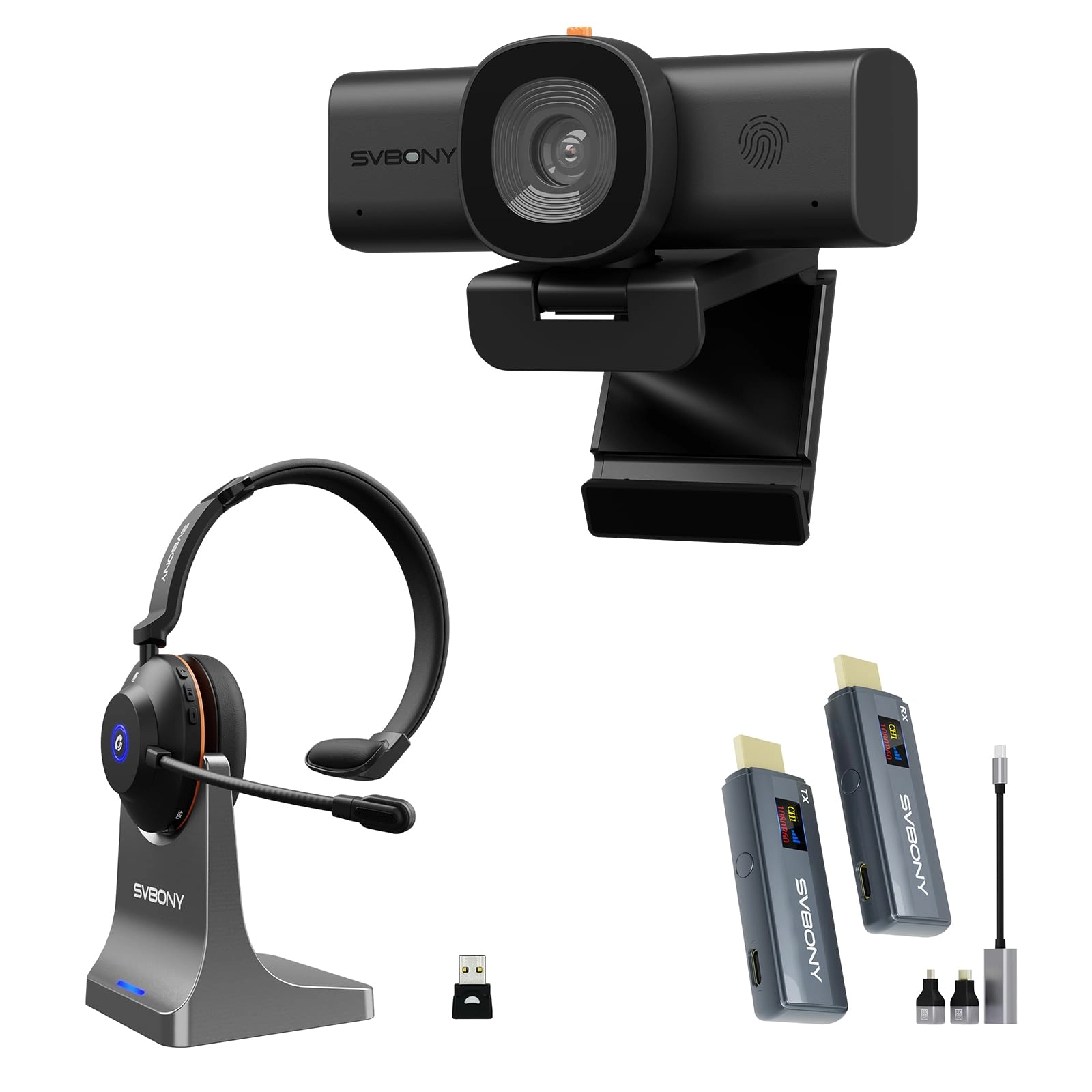 SVBONY SVN W1 - 2K + SVN H1 - ENC + Wireless HDMI Transmitter & Receiver - 1080P/60Hz