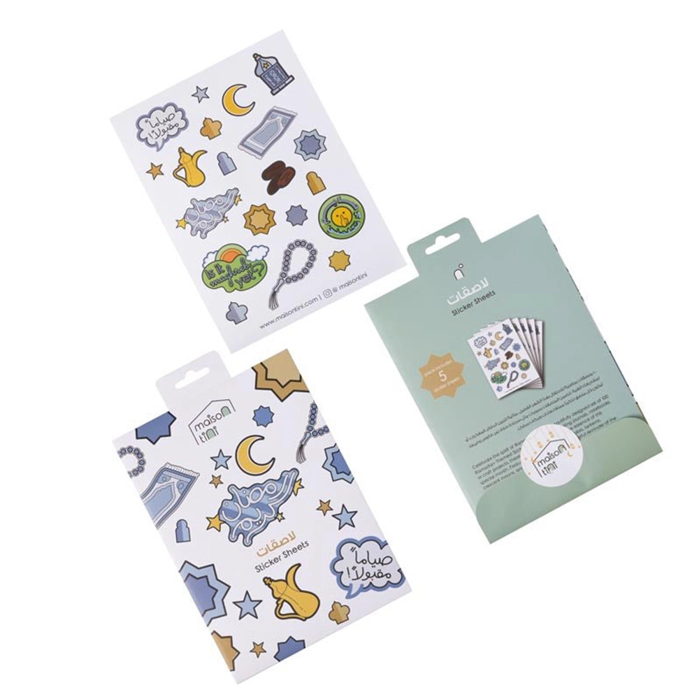 Ramadan Sticker Book 5 sheets 100 pcs