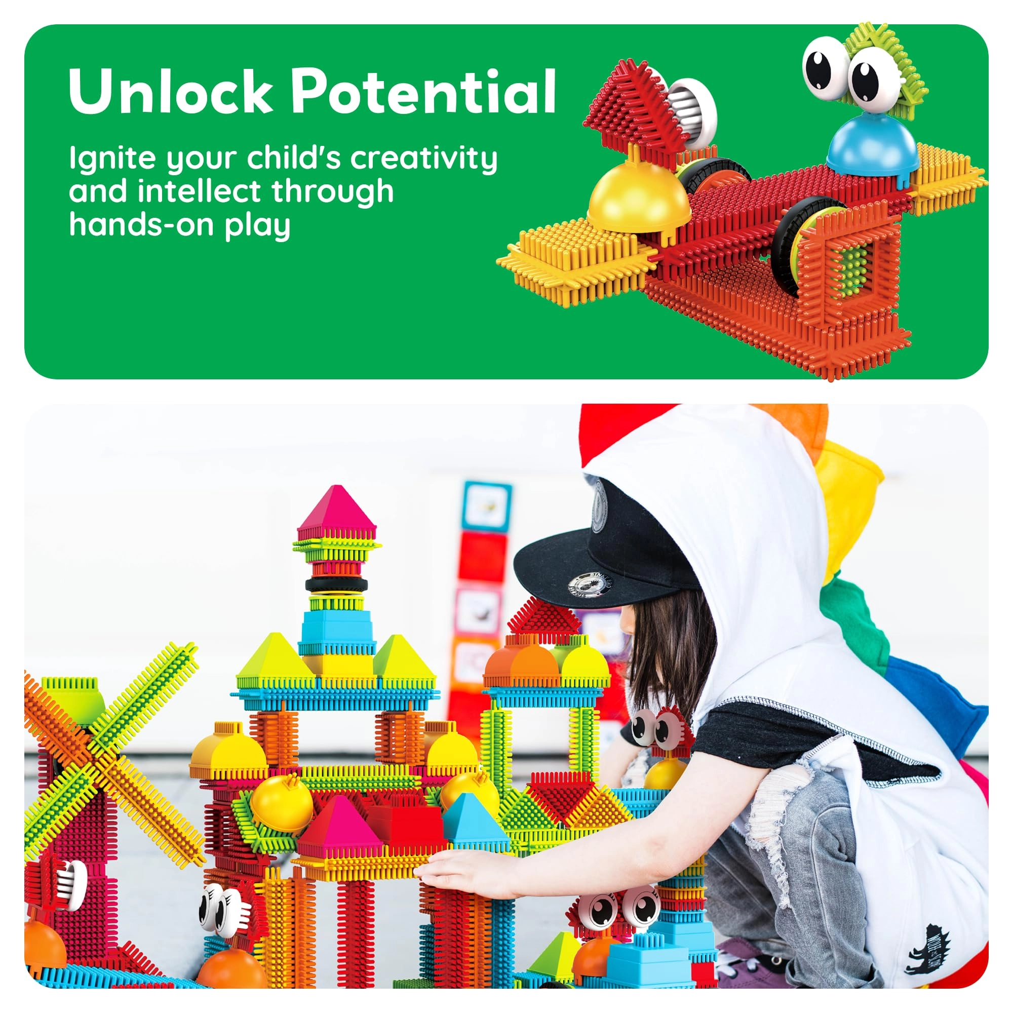 Magnetic Blocks Hedgehog - 120pcs