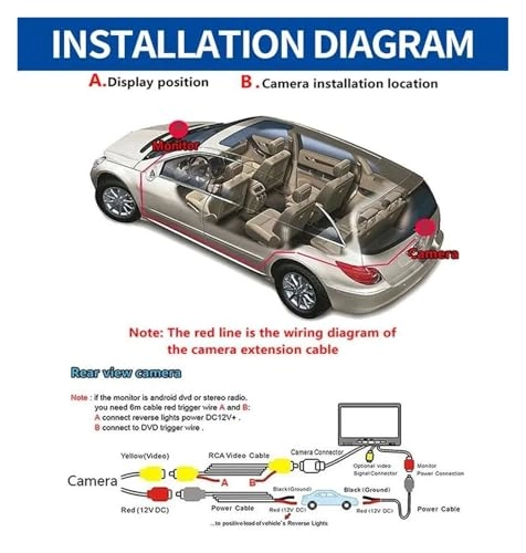 Rear View Reverse Camera - IR night vision Wire