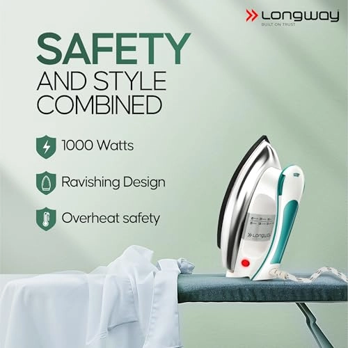 Plancha - 1000W 6 Multi-Heat Setting Non-Stick Golden Soleplate