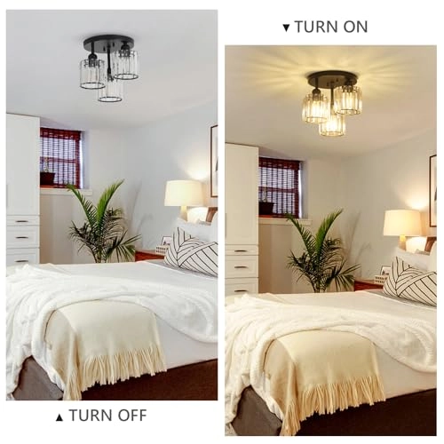 Modern Crystal Ceiling Lights - Dimmable