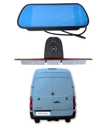 Dual Rear View Parking Reversing Brake Light Camera - Wired