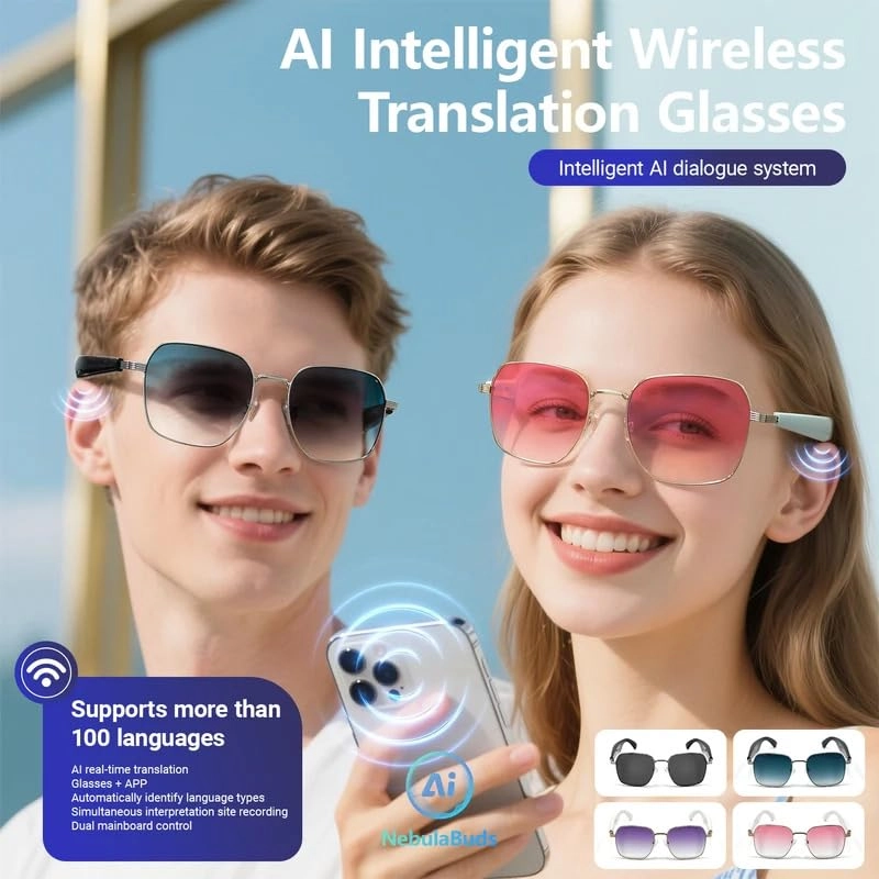 Smart Glasses - AI Translation Bluetooth