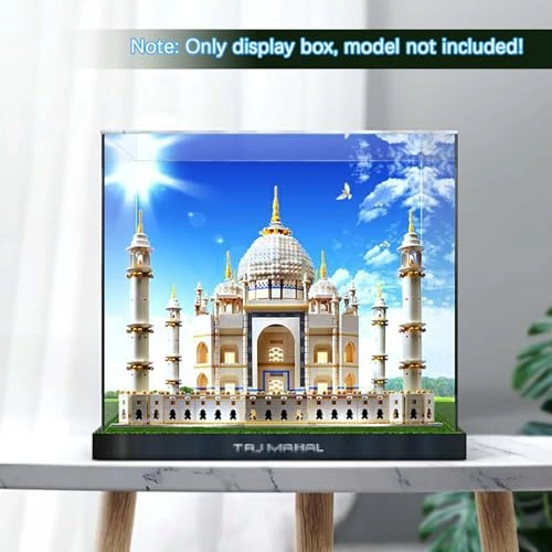 Acrylic Display Case - 10256 54 x 54 x 45 cm Black Base Painted Model (3mm)-a
