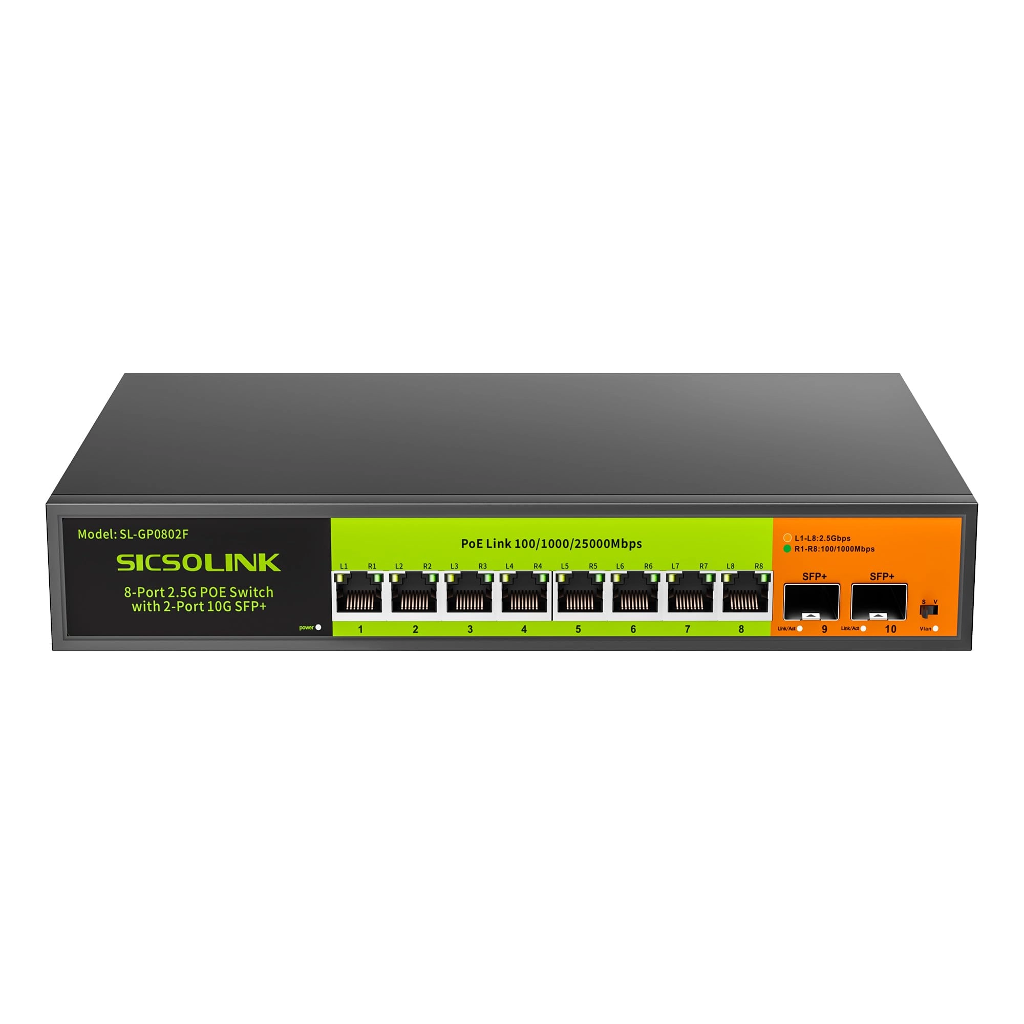 SICSOLINK Ethernet Switch 10-ports