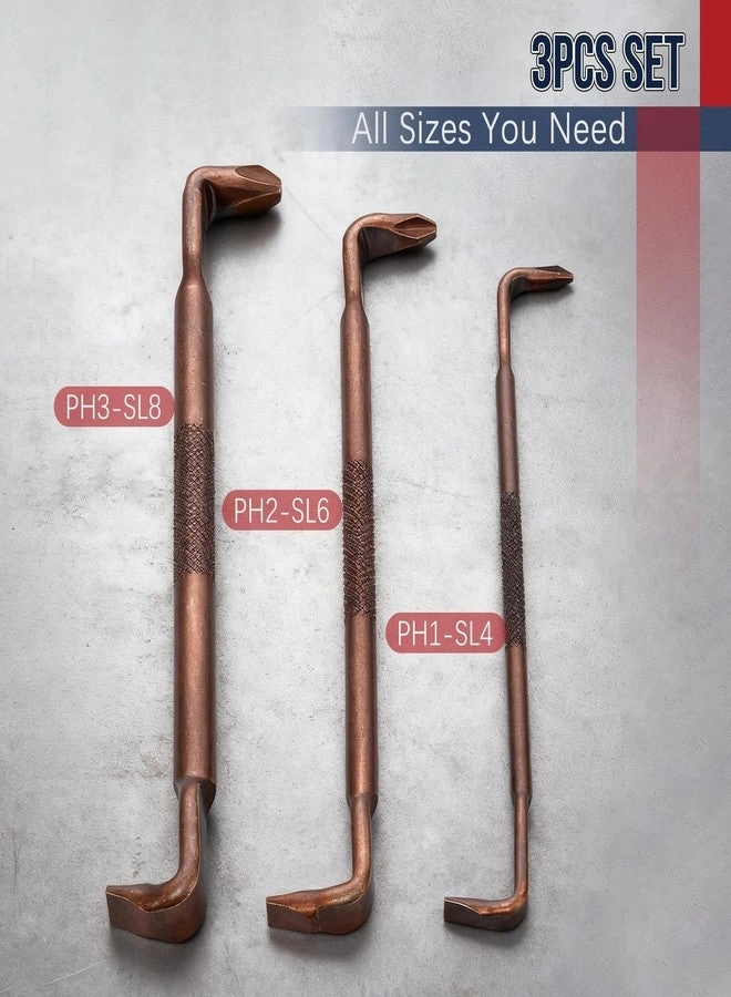 Right Angle Offset Screwdriver Magnetic - 3PCS