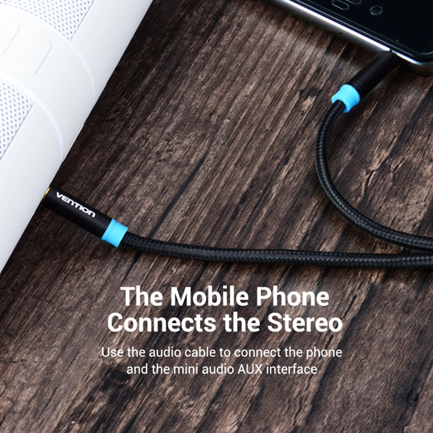 3.5mm Male to Male Audio Cable - 0.5M