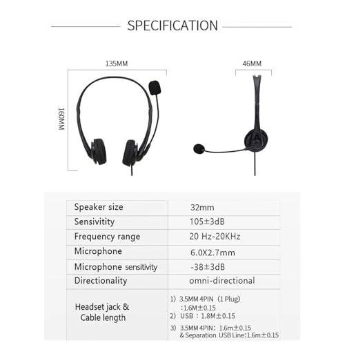 SY490MV Wired Headset