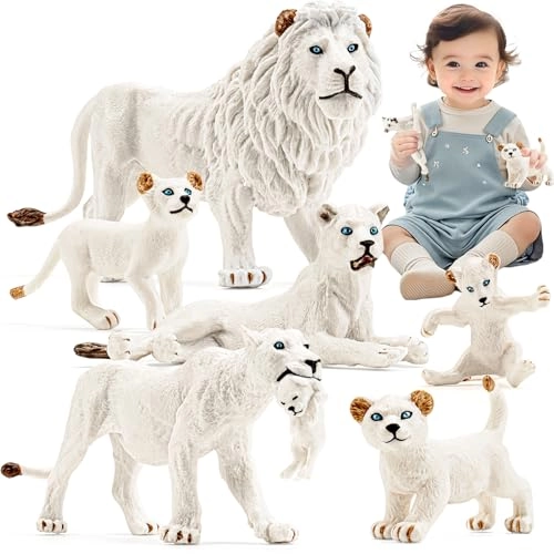 THINKBAY Lion Figurines - 6PCS