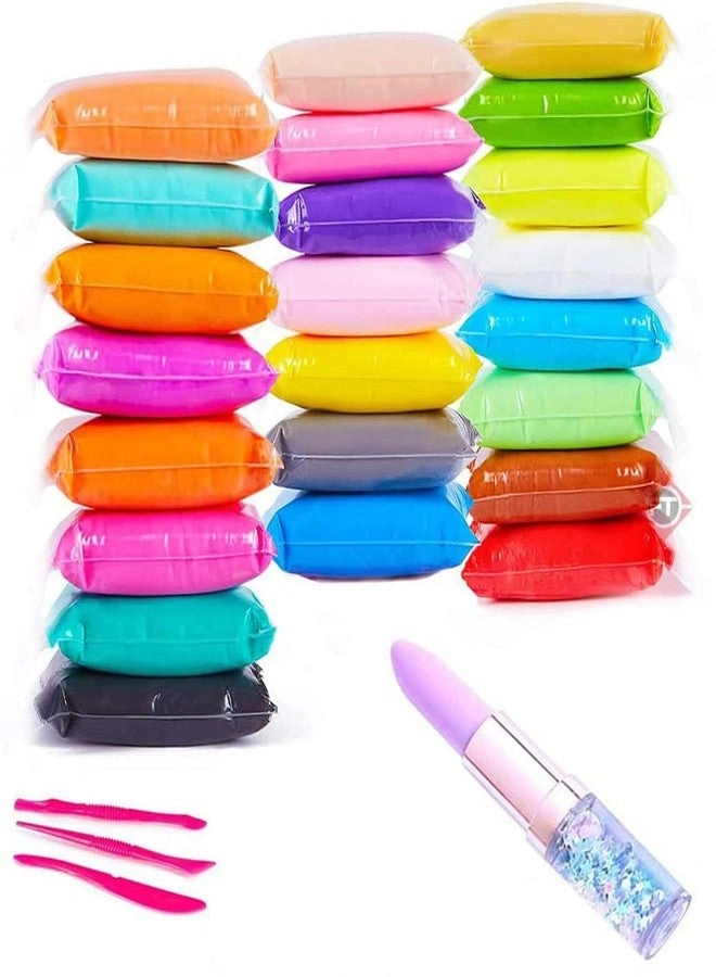 Firstly Air Dry Clay - 12pcs + Lipstick Pen - 1pc 13pcs.