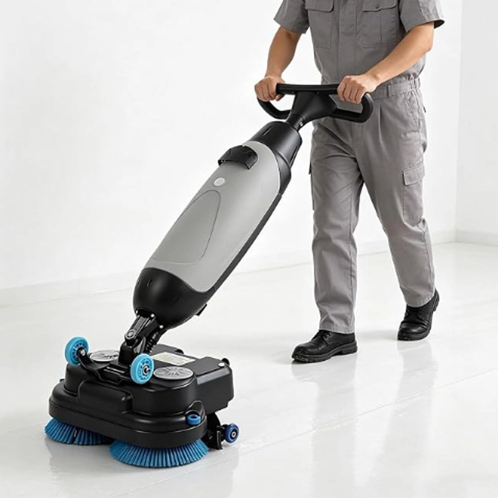 Hand Push Floor Washing Machine - 250W x 2 150W