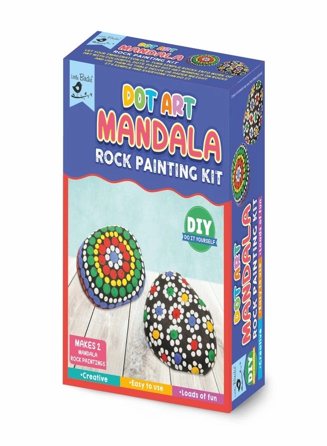 Little Birdie DIY Dot Art Mandala Rock Painting Kit