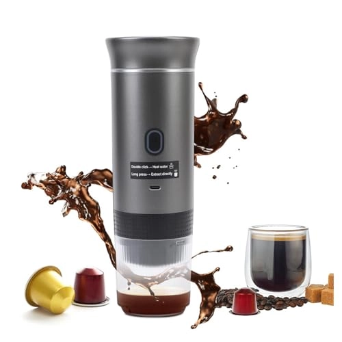 Portable Capsules Coffee Maker - 120mL ground coffee or capsules