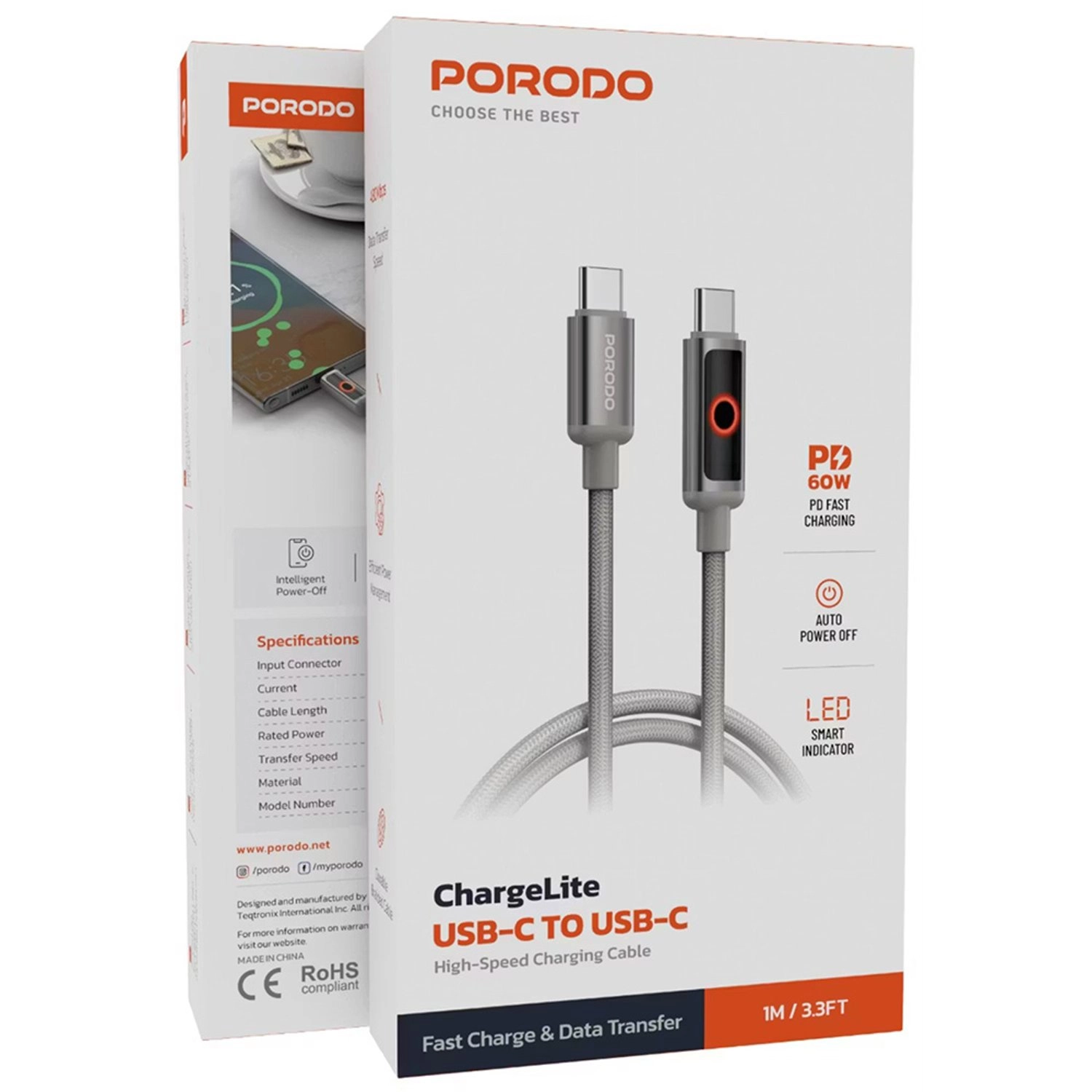 USB-C To USB-C Cable 60W USB-C to USB-C 1m