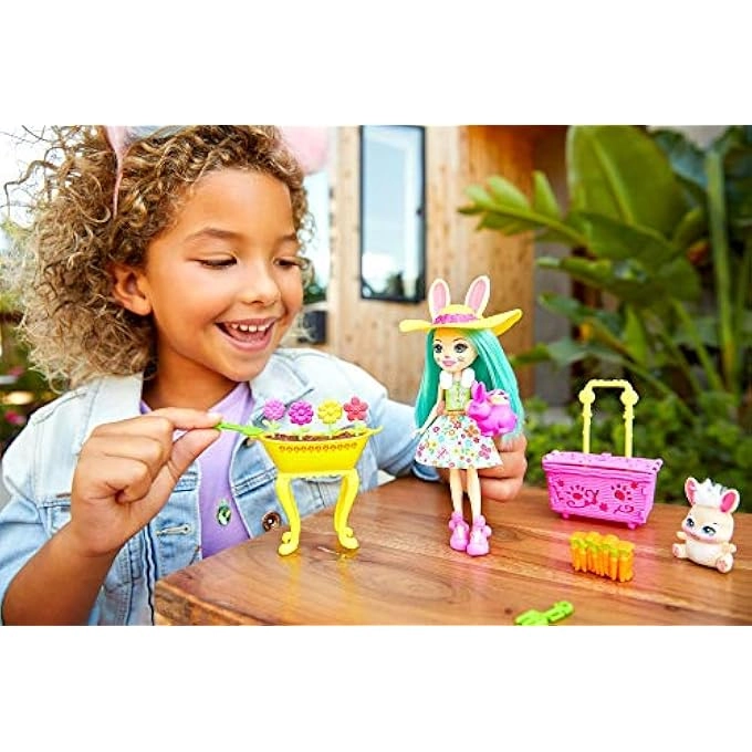 GJX33 - BLOOMS PLAYSET FLUFFY BUNNY DOLL MOP