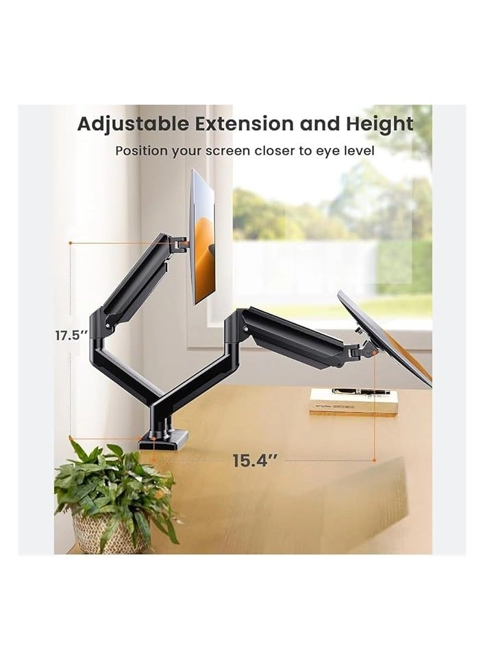 Dual Monitor Mount - 2 Monitors 32 inches 75mm or 100mm