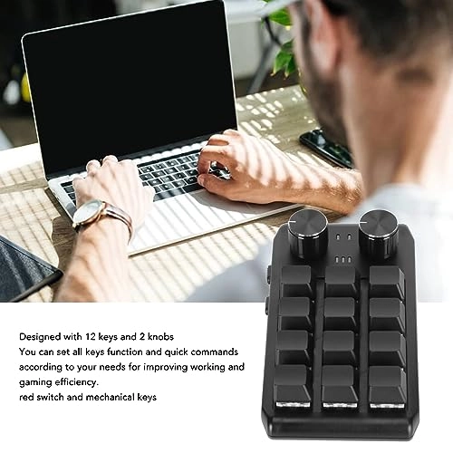 Mini 12 Key Keypad - QWERTY Wired