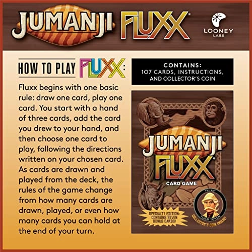 Fluxx: Jumanji - Card Game Specialty Edition
