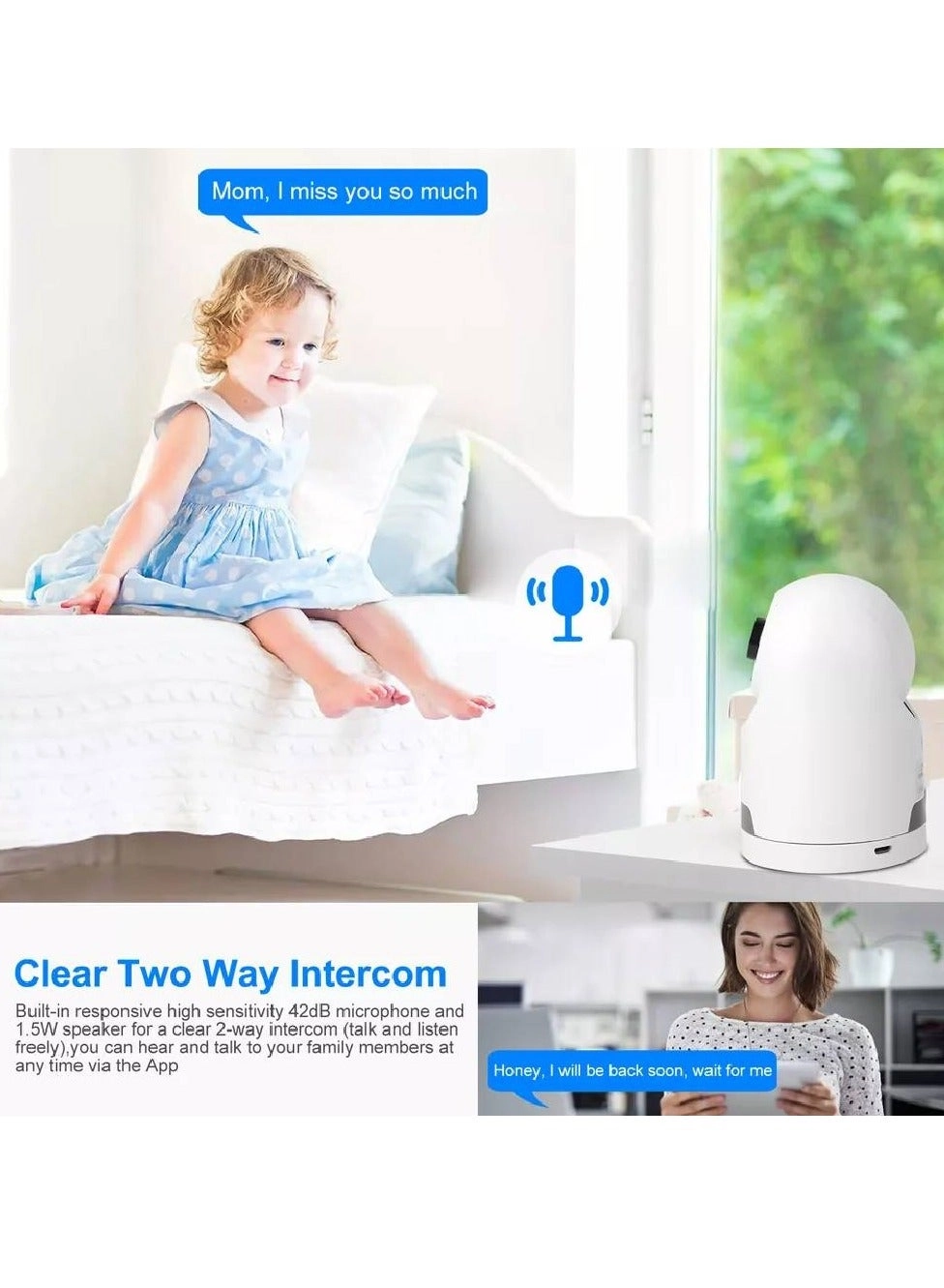 Pan & Tilt Smart IP Camera - Wi-Fi HD Two-Way Audio