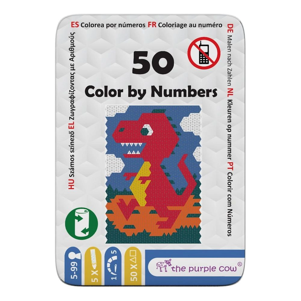 The Purple Cow Fifty Color By Numbers - Card Game