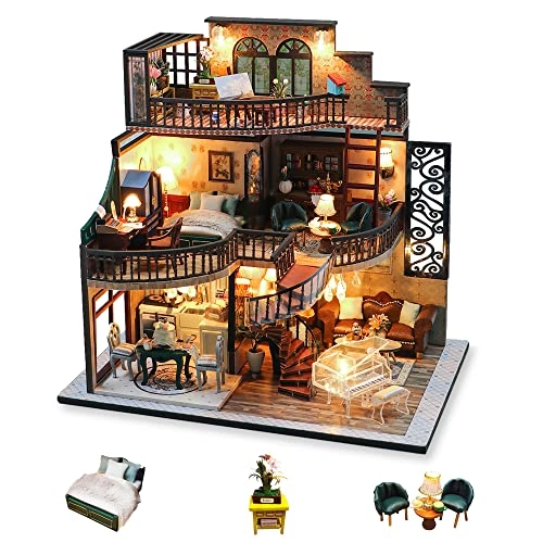 Miniature Dollhouse Kit - Vintage Loft