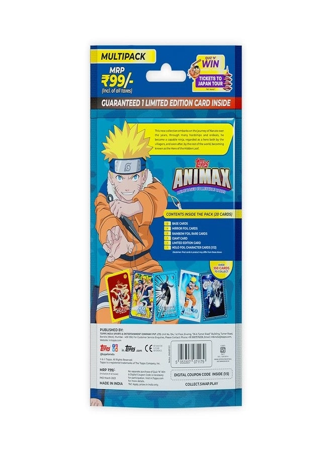 Animax 2024 Naruto Collectible Card Game - English 4pcs