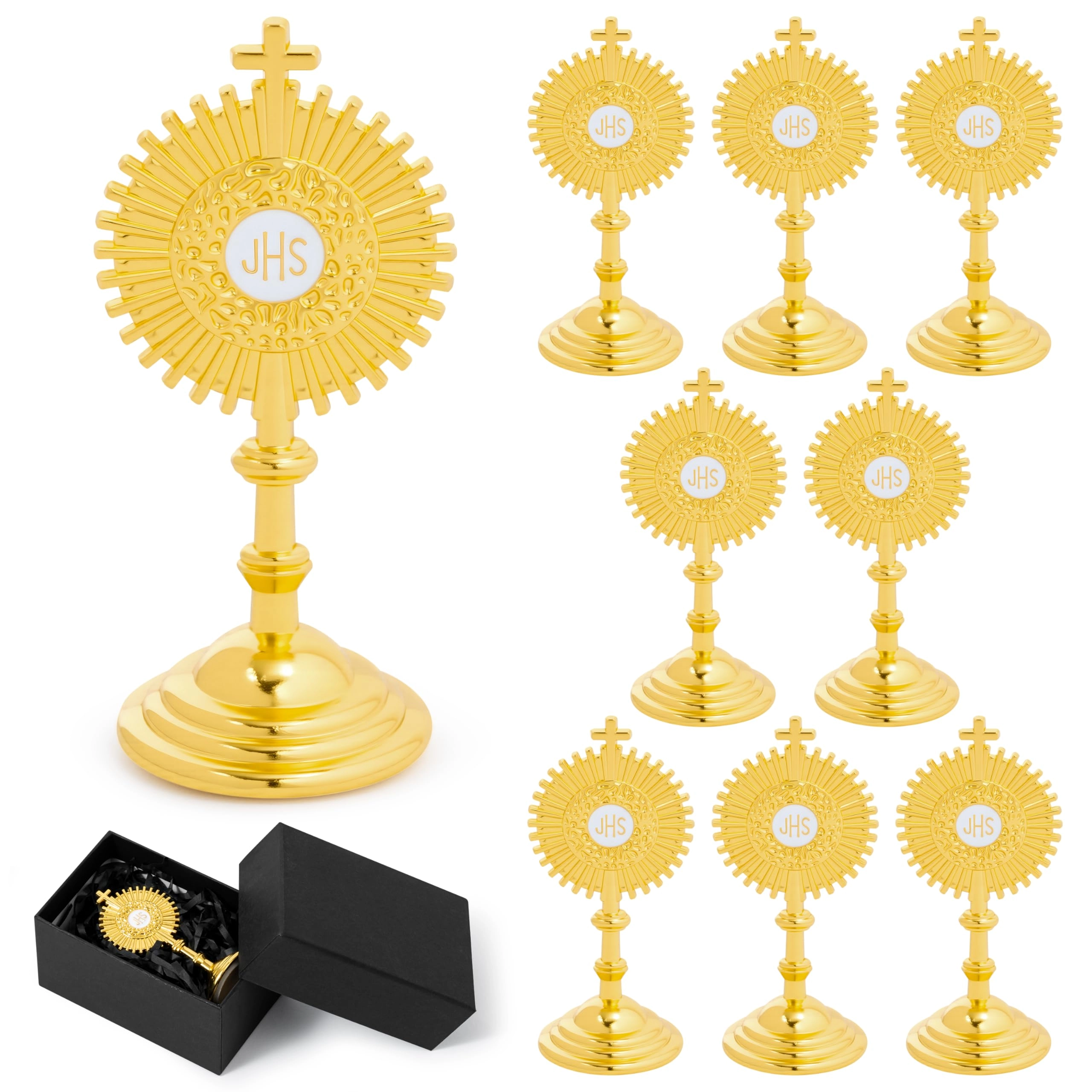 CJiangpo Gold Cross with Base - Alloy Steel